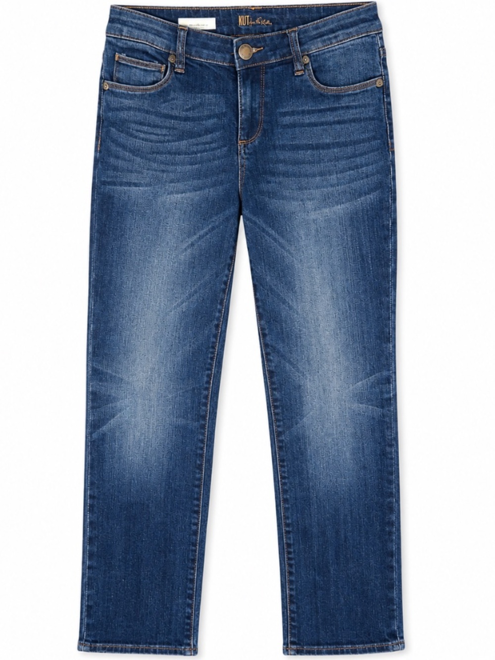 KUT FROM THE KLOTH Reese Mid Rise Ankle Straight Jeans Dark Wash EUC size 4 - Picture 4 of 8